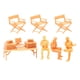 thumbnail image 3 of 1:64 Escena Personas Modelos Tuning Table Collectibles Resina Estatuas Sillas Regalos Decorativos Mini Figura Modelo para Adolescentes Princ Macarena Figuras en miniatura, 3 of 8