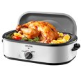 thumbnail image 1 of VEVOR Roaster Oven 18QT Electric Roasting Pan with Self-Basting Lid, 1450W Electric Roaster Oven with Defrost & Warm Function, 1 of 9