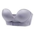 thumbnail image 1 of TIMIFIS Strapless Front Buckle Gathe r up Invisible Anti-Slip Push Up Bra, 1 of 6