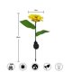 thumbnail image 2 of Lámpara solar LED de girasol para exteriores, jardín, villa, patio, césped y toma de tierra., 2 of 5