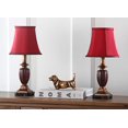 thumbnail image 2 of Safavieh Polyresin Mini Table Lamp with Red Bell Shade (Set of 2), 2 of 6