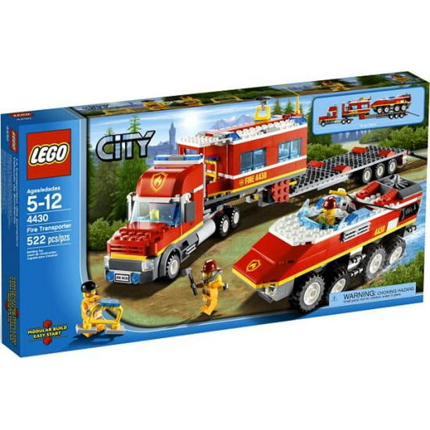 City Fire Transporter Set LEGO 4430 - Walmart.com - Walmart.com