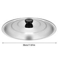 thumbnail image 5 of Omelet Cover Omelet Cover Omelet Cover Lid For Pots Pans And Skillets Pan Cover Fit 11" Diameter Cookware Stainless SteelReplacement Pan Lid Metal Pot Lids For Frying Pans,Silver A,2PCS, 5 of 8