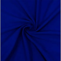 FabricLA Cotton Spandex Jersey Knit Fabric by The Yard 12OZ - 58/60" Inches (150 CM) Wide - Ultra Soft Cotton Spandex - Use Our 4 Way Stretch Knit Fabric for Clothing - Royal Blue, 5 Continuous Yards