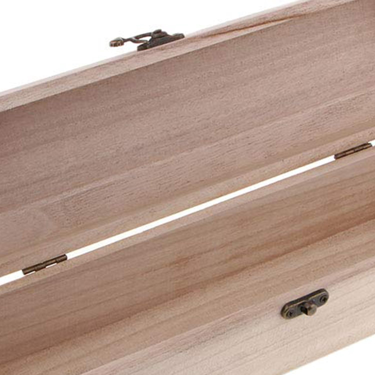 Unfinished Wood Box, 5 Pack Ready to Decorate Wooden Box with Hinged Lid, Craft Box Pencil Box for Tea Trinket Storage, Make Your Own Gift, Jewelry, Photo(7.87 * 3.94 * 1.97In)