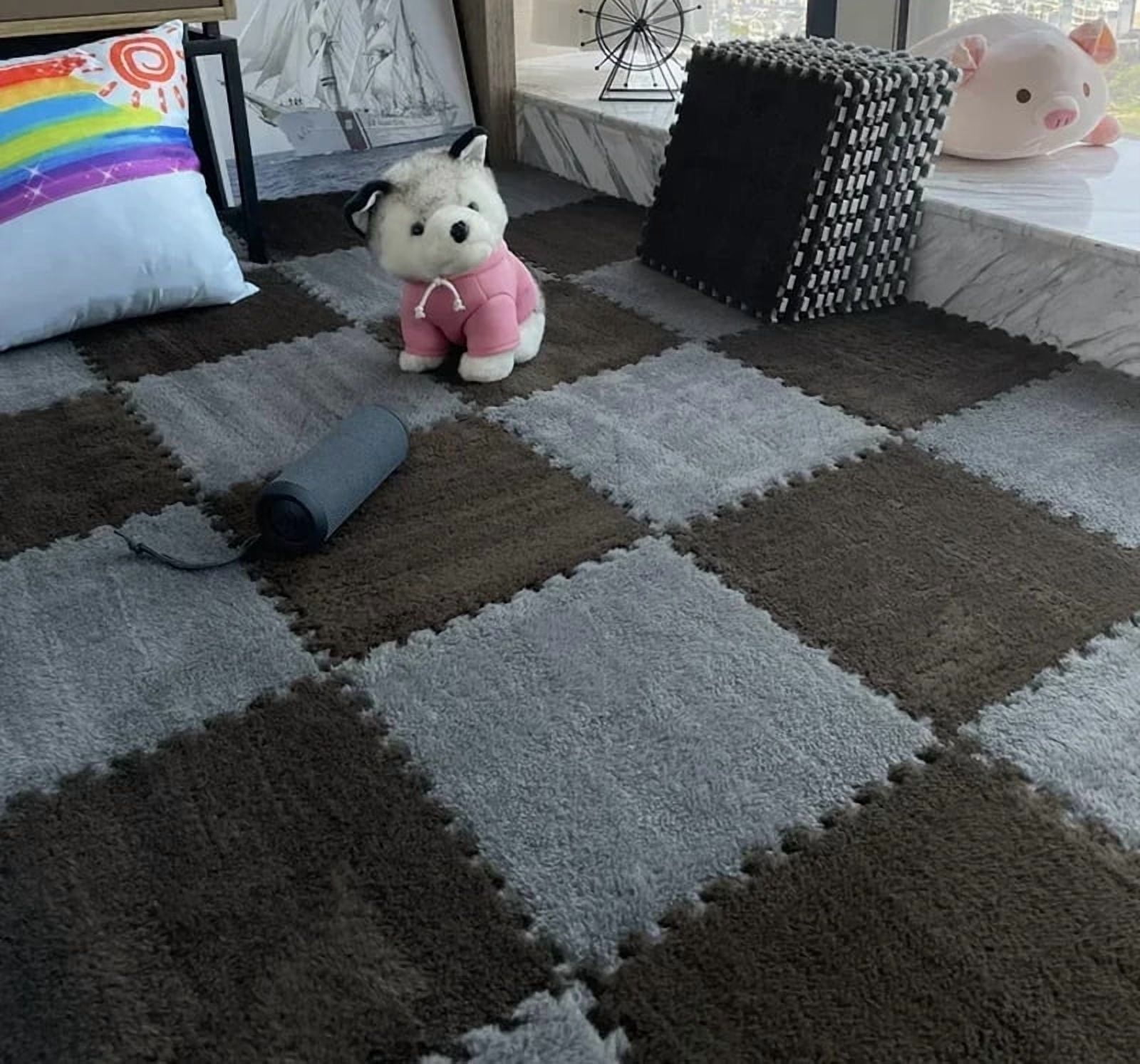 10/20Pcs Soft Plush Children's Mat Baby Play Mat Baby Toys Eva Foam Puzzle Carpet in Children's Room Keep Warm Playmat Floor Mat