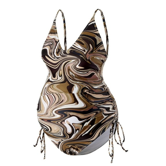 Celivon Maternity Swimsuit For Women One Piece Tummy Control Bathing Suit