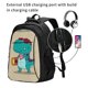 thumbnail image 2 of Balery Cool Dino Playing Skateboard Mochila con carga USB para hombre y mujer - Mochila impermeable y antirrobo para portátil con puerto USB para viajes, trabajo, estudios y universidad, 2 of 7