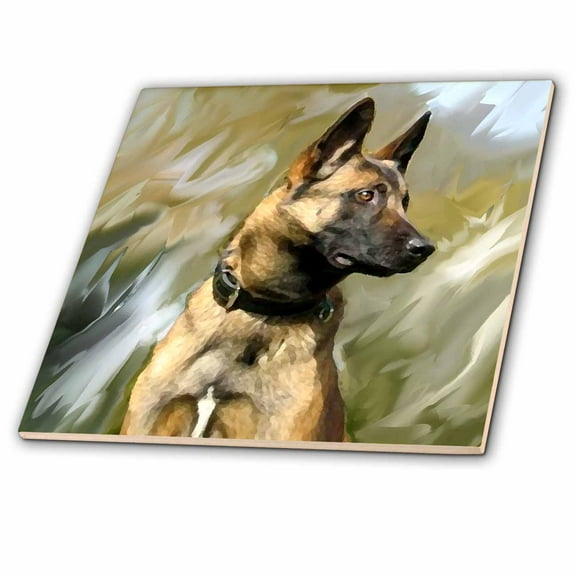 3dRose, Belgian Malinois, 8 Inch Ceramic Tile