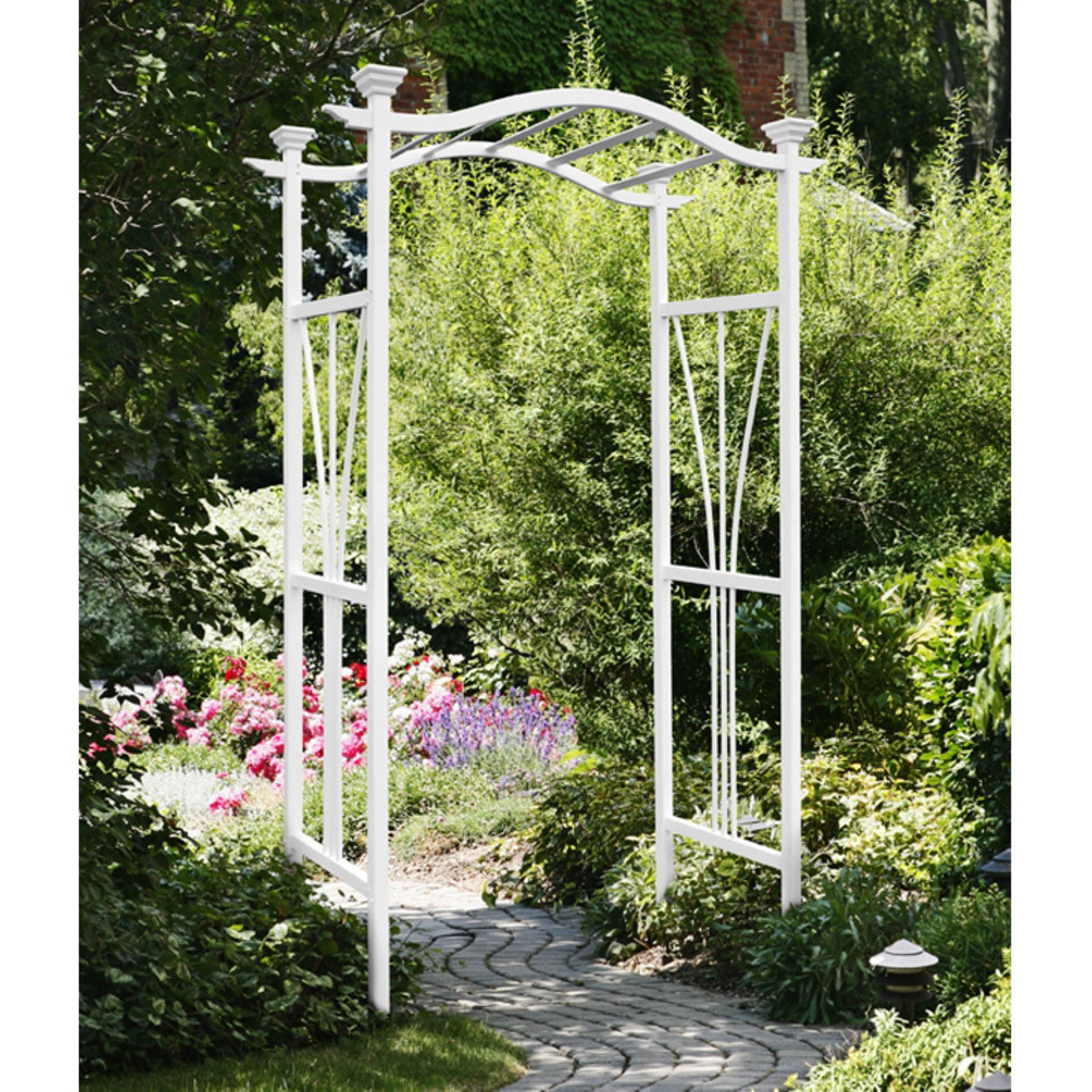 New England Arbors Eden London 7.25-ft. Vinyl Arch Arbor by New England Arbors