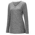 thumbnail image 4 of Hauts Amples Grande Taille à Manches Longues Col en V pour Femmes, 4 of 9