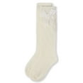 thumbnail image 7 of MeMoi  Crochet Bow Cotton Blend Knee High Sock - Girls - Female, 10, Winter White, 7 of 7