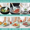 thumbnail image 4 of 20PCS Silicone Stainless Steel Cooking Utensils-Multifunctional Kitchen Utensil Set, Wooden Handles Tools Set,Stainless Steel Kitchen Gadgets Accessories, Chef Knife Set,Perfect Kitchen Cooking Tools, 4 of 12
