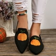 thumbnail image 2 of Women’s Flats Shoes Comfortable Halloween Knit Mesh Pointed Toe Slip On Casual Ballet Flats Dress Shoes, 2 of 9