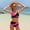Pink, variant on Girls Swimsuit Adjustable Straps Color Block Print Bikini Set with Swim Bottoms 2 Piece Bathing Suits for Girls 7-16 Years