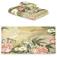 thumbnail image 2 of Dreamtimes Vintage Flower Birds Towel Set of 3, Ultra Soft and Absorbent Bath Towels for Bathroom Sports Gym Swim Spa Beach (1 Bath Towel, 1 Hand Towel & 1 Washcloth), 2 of 7