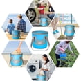 thumbnail image 3 of Graflsoa 20L Collapsible PVC Bucket in Blue or Orange, Compact Foldable Design for Easy Storage and Transport, 3 of 6