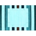 thumbnail image 1 of Ahgly Company Indoor Rectangle Solid Light Blue Modern Area Rugs, 3' x 5', 1 of 4