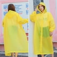 thumbnail image 3 of SPRING PARK Raincoat Waterproof Rain Jacket Outdoor Womens Mens Hooded Drawstring Long Coat Unisex, 3 of 7