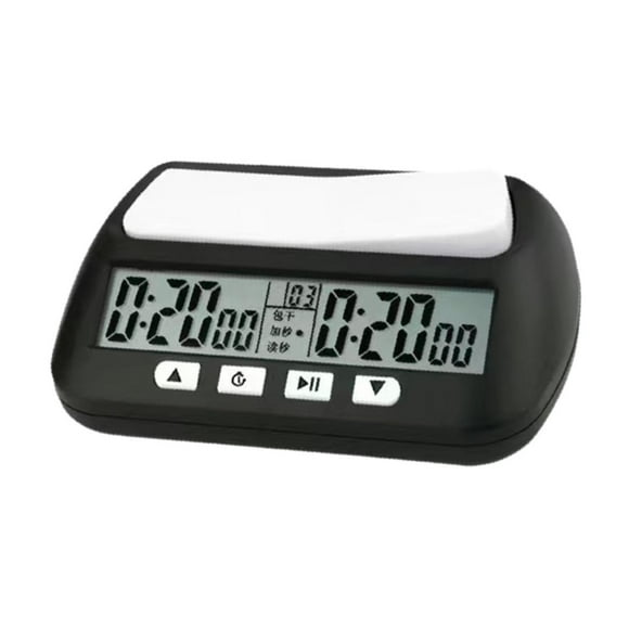 Reloj de ajedrez, reloj de torneo, función de memoria compacta portátil, competición para juegos de mesa, juegos de ajedrez chinos, juego de ajedrez Negro
