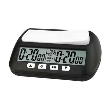 Lazsy Chess Clock Memory Function Chess Game Timer Digital Chess Clock for Party Chess Black