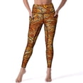 thumbnail image 3 of Tiger Gold And Brown Leggings High Waist Yoga Pants Vintage Quick-Dry Yoga Legging Female Printed Workout Gym Sport Pants, 3 of 6
