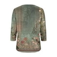 thumbnail image 5 of ZZwxWA 3/4 Sleeve Tops for Women Summer Floral Paisley Print Tees Shirts Trendy Ladies Blouses Dressy Casual Clothing 2025 Basic V Neck Tops for Women My Order, 5 of 5