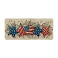 thumbnail image 1 of 4th of July Patriotic Independence Day Welcome Door Mat Memorial Day Doormat for Indoor Outdoor Decorations,Floor Mat Entry Rug Non-Slip Washable for Porch Front Door Entrance Clearance 16x48 Inch, 1 of 5