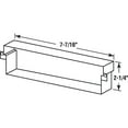 thumbnail image 2 of Mail Slot Sleeve, 7-7/16 in. x 2-1/4 in., Stainless Steel, 2 of 2