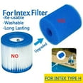 thumbnail image 2 of 2 Pcs /4 Pcs/6 Pcs Réutilisable Lavable Filtre de Piscine Mousse Éponge Cartouche Type H Nettoyage Remplacement, 2 of 9