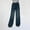 A_ Blue, variant on Big Kids Girls Spring Fall Straight Jeans, Elastic Waist Loose Wide Leg Denim Pants, Classic Casual Long Bottoms Blue 7 Years