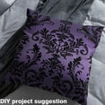 thumbnail image 2 of jejeloiu Vintage Damask Jacquard Fabric by the Yard 3 Yards,Gothic Theme Sewing Fabric,Purple Black Fabric for Sewing,Super Cozy Room Decoration, 2 of 6