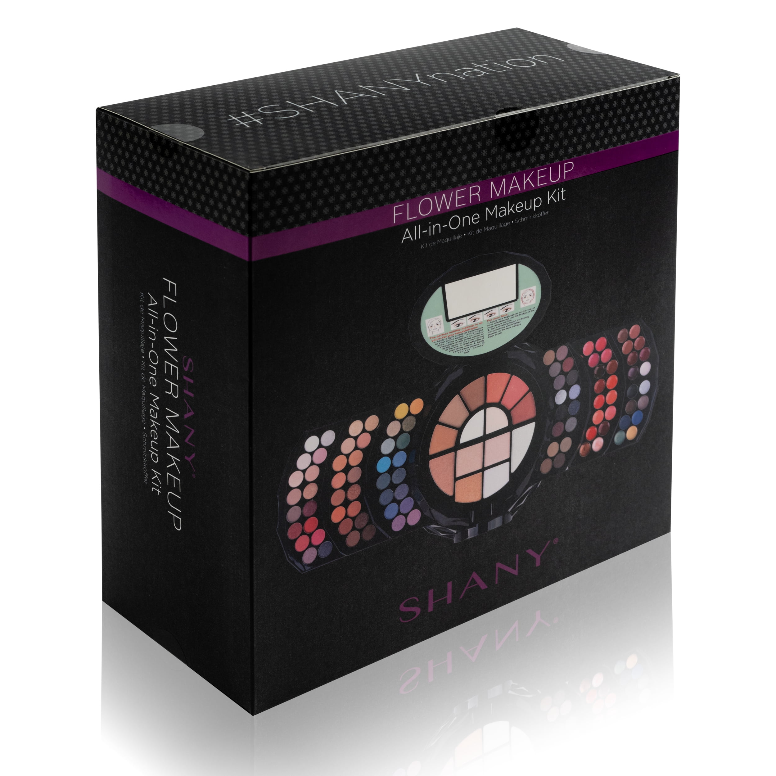 SHANY All In One FLOWERS Makeup Set - Ultimate Fancy Makeup Kit - Eyeshadows, Lip colors, Face Powders , Highlighters, and Blushes. Gift Set