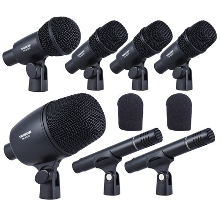 TAKSTAR DMS-7AS Professional Wired Microphone Mic Kit for Drum Set Musical (Best Drum Mic Setup)