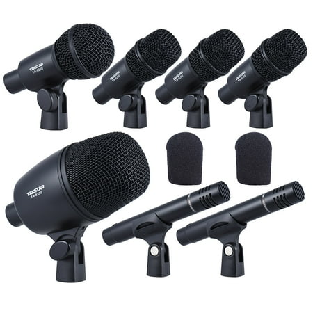 Best Kick Drum Mic - TAKSTAR DMS-7AS Professional Wired Microphone Mic Kit for Drum Set Musical Instruments