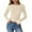 Beige, variant on Crop Tops for Women Going out Tops Long Sleeve Slim Fitted Crewneck Stretch Basic Layer Top Tees Shirts Plain Cute Blouse