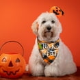 thumbnail image 2 of Halloween Dog Bandanas 2 Pack, Reversible Puppy Triangle Bibs Handkerchief Orange Bat, Holiday Dog Bandana for Boy and Girl, Pet Scarf for Small Medium Large Dogs Cats, Plaid XL, 2 of 5