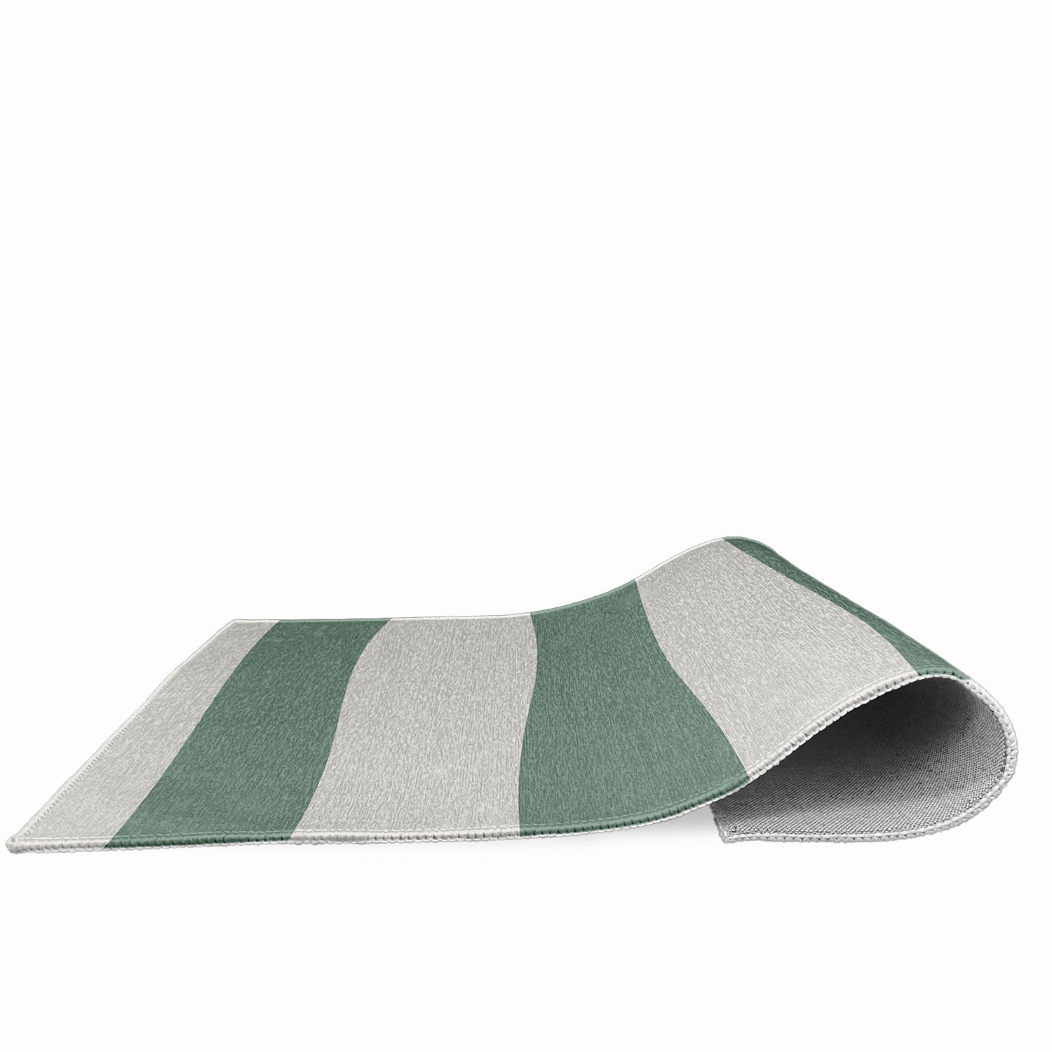 Simply Daisy 4' x 6' Graduated Stripe Chenille Rug, Sage