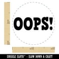thumbnail image 2 of Oops Fun Text Self-Inking Rubber Stamp Ink Stamper - Blue Ink - Mini 1/2 Inch, 2 of 7