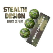 Shanker Golf Balls - Camo Golf Balls - Camouflage Funny Golf Prank Gift - Joke Golf Balls with Funny Sayings (3 Pack Golf Balls, Novelty) - The #1 Challenge in Golf - Funny Golf Gift