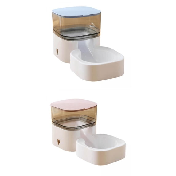 2 x Automatic Pets Cat Feeder Dog Bowl Dry Food Dispenser Feeding Product