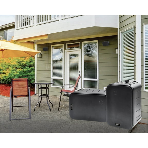 2 Rockville HP65S-8 Black 6.5" Indoor/Outdoor Swivel Home Theater Speakers 8-ohm