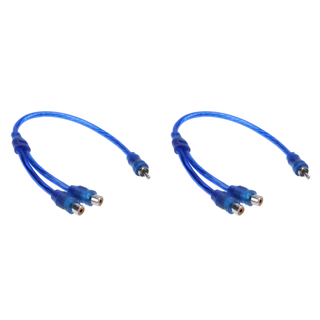 Cable Divisor RCA Audio para Coche 2 A 1 Modificado
