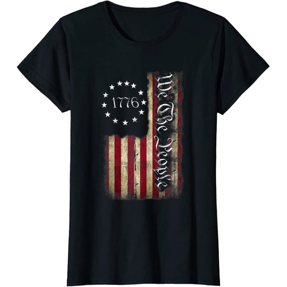 1776 We The People Patriotic American Constitution T-Shirt