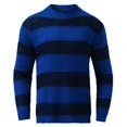 thumbnail image 5 of Mens Sweater, Casual Pullover Striped Round Neck Knitted Sweater Jacket, Autumn Winter Daily Wear, Soft Knit Fabric, Comfortable Outerwear, Trendy Men's Clothing, 5 of 6