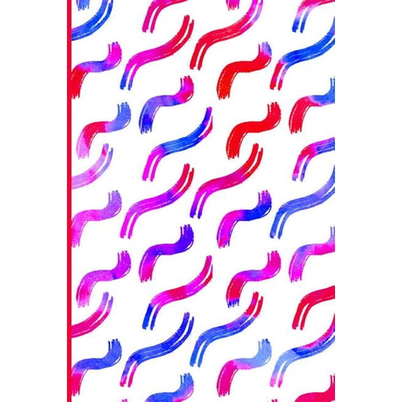 Notebook : Wide-ruled, 6 x 9 inch 150 page matte paperback notebook with eye-catching watercolour design (Paperback)