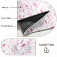 thumbnail image 6 of Pink Leaf Area Rug 3x5 FT, Non Slip Entryway Bedside Carpet, Modern Botanical Foliage Plant Country Flower Washable Soft Floor Carpet Indoor Mat Non-Shedding Throw Rugs for Dorm Kitchen Home Office, 6 of 8