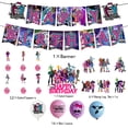 thumbnail image 2 of Suministros para fiestas de cumpleaños de Monster High, pancarta desechable para pastel, bandera colgante de Halloween, globos de Monster High, decoración de cumpleaños, 2 of 2