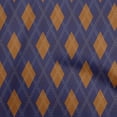 thumbnail image 1 of oneOone Cotton Cambric Brown Fabric Argyle Dress Material Fabric Print Fabric By The Yard 42 Inch Wide, 1 of 4