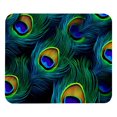 thumbnail image 1 of Alfombrilla de escritorio verde pluma de pavo real, alfombrilla pequeña para escritorio, alfombrilla de ratón para juegos, alfombrilla de goma para escritorio, alfombrilla para teclado y, 1 of 7